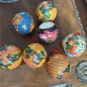 Christmas   Vintage ornaments. 7